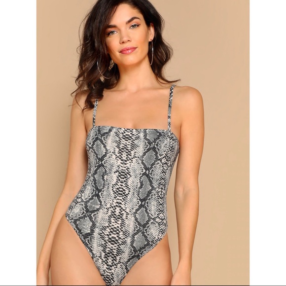 ❗️LAST CHANCE❗️NWOT Snakeskin bodysuit - Picture 2 of 6